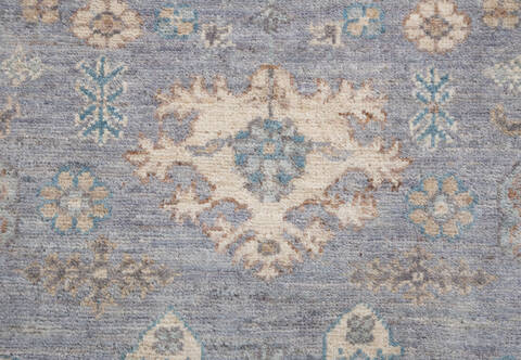 Chobi Light Blue Hand Knotted 411 X 611  Area Rug 700-156094 Image 6