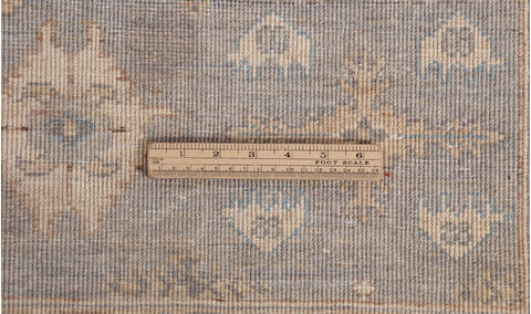 Chobi Light Blue Hand Knotted 411 X 611  Area Rug 700-156094 Image 8