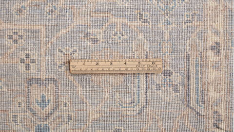 Chobi Light Gray Hand Knotted 410 X 70  Area Rug 700-156103 Image 8