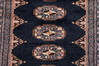 Bokhara Black Runner Hand Knotted 27 X 77  Area Rug 700-156769 Thumb 5