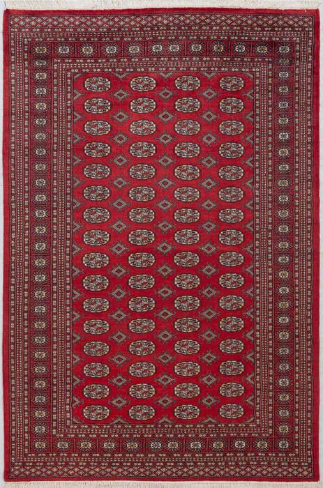 Bokhara Red Hand Knotted 51 X 79  Area Rug 700-156771 Image 0