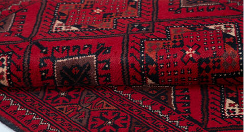 Chobi Red Hand Knotted 33 X 410  Area Rug 700-157108 Image 7