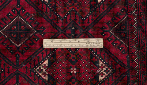 Chobi Red Hand Knotted 33 X 410  Area Rug 700-157108 Image 8