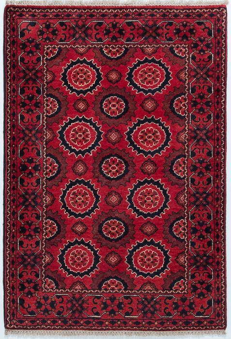 Chobi Red Hand Knotted 28 X 40  Area Rug 700-157109 Image 0