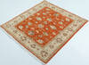 Chobi Orange Square Hand Knotted 35 X 37  Area Rug 700-157114 Thumb 2