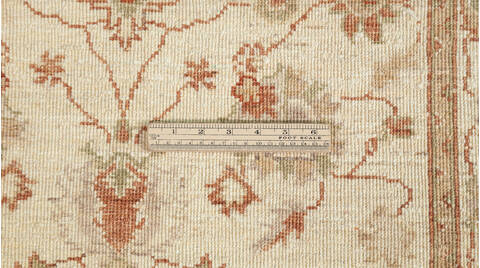 Chobi Beige Runner Hand Knotted 28 X 67  Area Rug 700-157116 Image 8