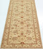Chobi Beige Runner Hand Knotted 28 X 67  Area Rug 700-157116 Thumb 1