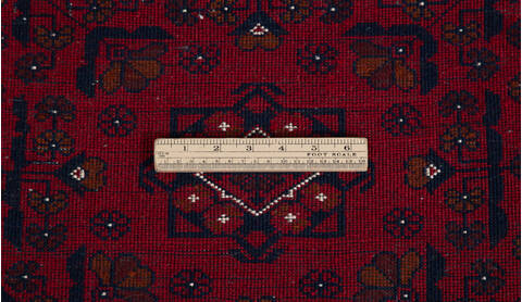Khan Mohammadi Red Runner Hand Knotted 210 X 131  Area Rug 700-157126 Image 8