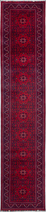 Khan Mohammadi Red Runner Hand Knotted 210 X 131  Area Rug 700-157126 Image 0