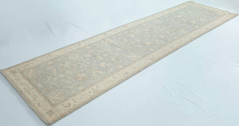 Chobi Grey Runner Hand Knotted 40 X 146  Area Rug 700-157129 Image 2