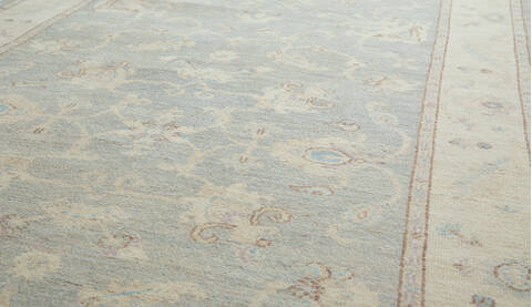 Chobi Grey Runner Hand Knotted 40 X 146  Area Rug 700-157129 Image 3