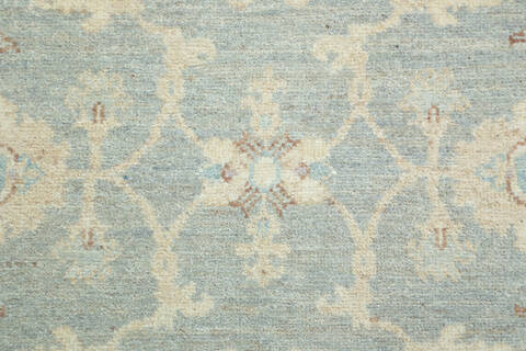 Chobi Grey Runner Hand Knotted 40 X 146  Area Rug 700-157129 Image 6