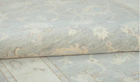 Chobi Grey Runner Hand Knotted 40 X 146  Area Rug 700-157129 Image 7