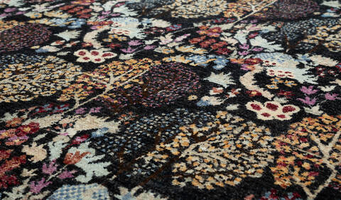 Chobi Black Hand Knotted 511 X 80  Area Rug 700-157132 Image 3