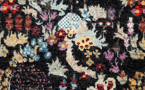 Chobi Black Hand Knotted 511 X 80  Area Rug 700-157132 Image 6