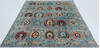 Chobi Grey Hand Knotted 81 X 96  Area Rug 700-157709 Thumb 1