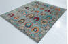 Chobi Grey Hand Knotted 81 X 96  Area Rug 700-157709 Thumb 2