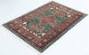 Kazak Green Hand Knotted 40 X 60  Area Rug 700-157714 Thumb 2
