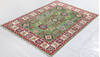 Kazak Green Hand Knotted 410 X 69  Area Rug 700-157723 Thumb 2
