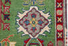Kazak Green Hand Knotted 410 X 69  Area Rug 700-157723 Thumb 6