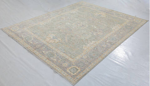 Chobi Green Hand Knotted 710 X 910  Area Rug 700-157733 Image 2