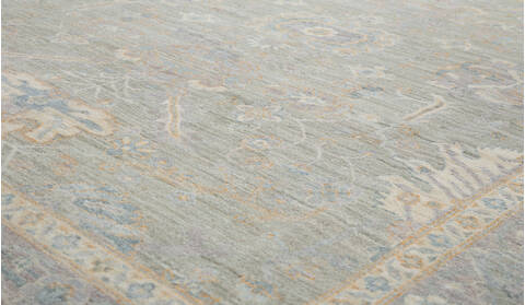 Chobi Green Hand Knotted 710 X 910  Area Rug 700-157733 Image 5