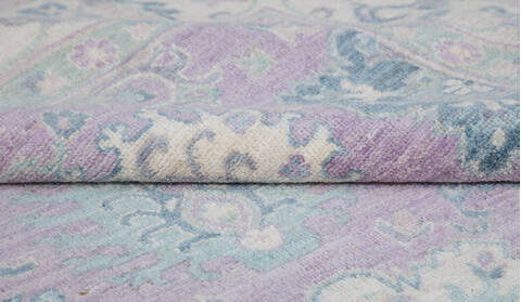 Chobi Purple Hand Knotted 711 X 100  Area Rug 700-157735 Image 7