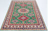 Kazak Green Hand Knotted 58 X 80  Area Rug 700-157742 Thumb 1