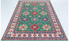 Kazak Green Hand Knotted 66 X 910  Area Rug 700-157743 Thumb 1