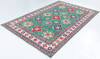 Kazak Green Hand Knotted 66 X 910  Area Rug 700-157743 Thumb 2