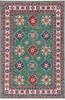 Kazak Green Hand Knotted 66 X 910  Area Rug 700-157743 Thumb 0