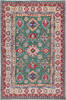 Kazak Green Hand Knotted 66 X 910  Area Rug 700-157744 Thumb 0