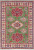 Kazak Green Hand Knotted 67 X 96  Area Rug 700-157745 Thumb 0