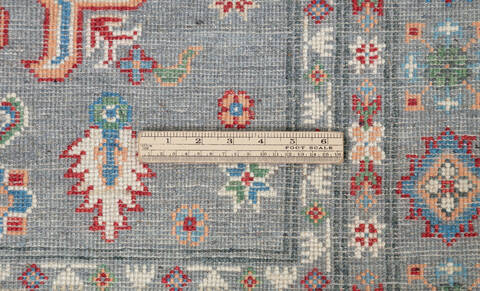 Kazak Grey Hand Knotted 40 X 60  Area Rug 700-157747 Image 8