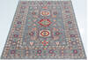 Kazak Grey Hand Knotted 40 X 60  Area Rug 700-157747 Thumb 1