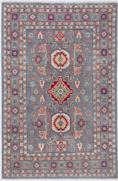 Kazak Grey Hand Knotted 4'0" X 6'0"  Area Rug 700-157747