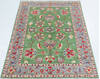 Kazak Green Hand Knotted 40 X 60  Area Rug 700-157748 Thumb 1