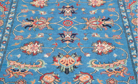 Kazak Blue Hand Knotted 43 X 60  Area Rug 700-157749 Image 5