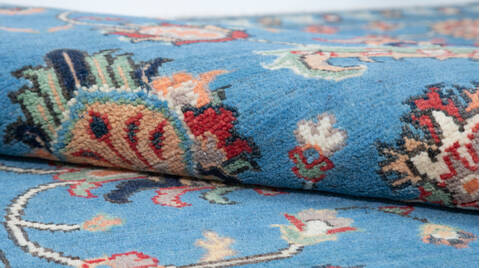 Kazak Blue Hand Knotted 43 X 60  Area Rug 700-157749 Image 7