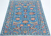Kazak Blue Hand Knotted 43 X 60  Area Rug 700-157749 Thumb 1