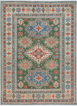 Kazak Green Hand Knotted 5'9" X 7'9"  Area Rug 700-157761