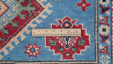 Kazak Light Blue Hand Knotted 40 X 58  Area Rug 700-157764 Image 8