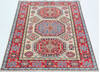 Kazak Beige Hand Knotted 39 X 59  Area Rug 700-157766 Thumb 1