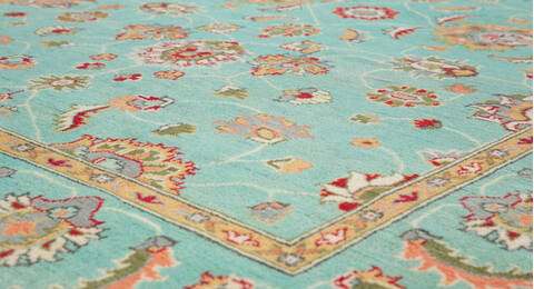 Kazak Green Hand Knotted 57 X 710  Area Rug 700-157767 Image 3