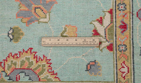 Kazak Green Hand Knotted 57 X 710  Area Rug 700-157767 Image 8