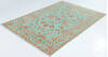 Kazak Green Hand Knotted 57 X 710  Area Rug 700-157767 Thumb 2