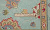 Kazak Green Hand Knotted 57 X 710  Area Rug 700-157767 Thumb 8