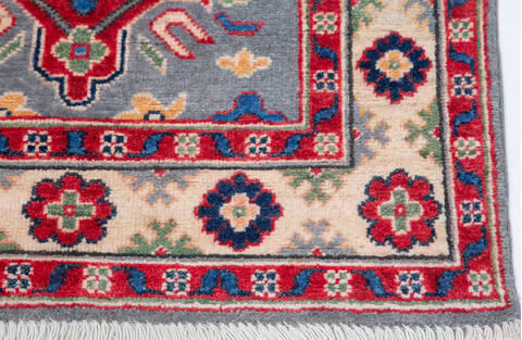 Kazak Blue Runner Hand Knotted 29 X 84  Area Rug 700-157772 Image 4