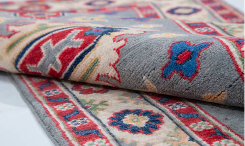 Kazak Blue Runner Hand Knotted 29 X 84  Area Rug 700-157772 Image 7