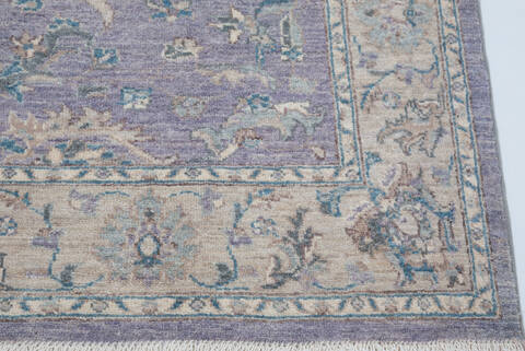Chobi Purple Hand Knotted 51 X 70  Area Rug 700-157782 Image 4